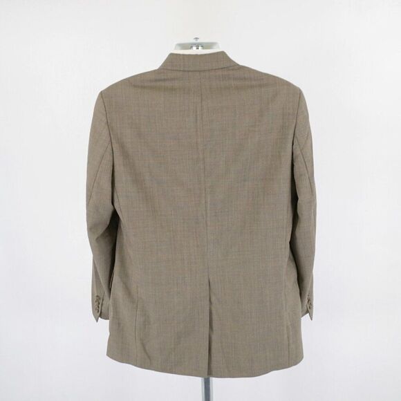 Chaps Ralph Lauren Wool Tan Gray Birdseye Check 40R 2 Button Sport Coat / Blazer - Picture 6 of 13